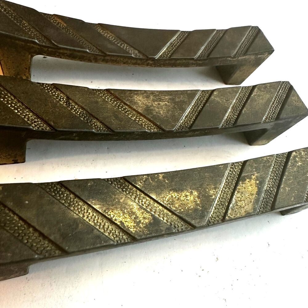 Mid Century Arrow Pulls - Set of 3 - 4" Center to Center - Hardware Refinish